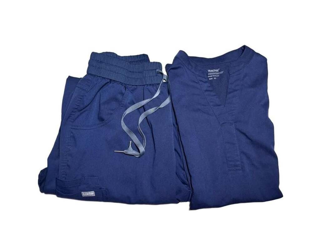COMENII Technical Workwear Navy Blue Medical Scrubs Set